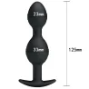 Pretty Love Double Heavy Balls Silicone Butt Plug 12.5 x 3.3 cm